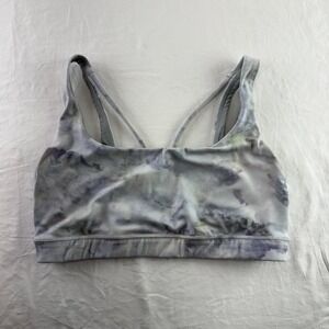 Athleta Tie Dye Sports Bra Womens M Activewear Pilates Princess Performance